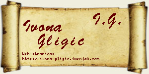 Ivona Gligić vizit kartica